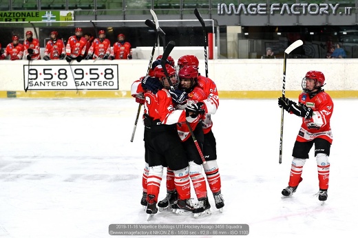 2019-11-16 Valpellice Bulldogs U17-Hockey Asiago 3458 Squadra